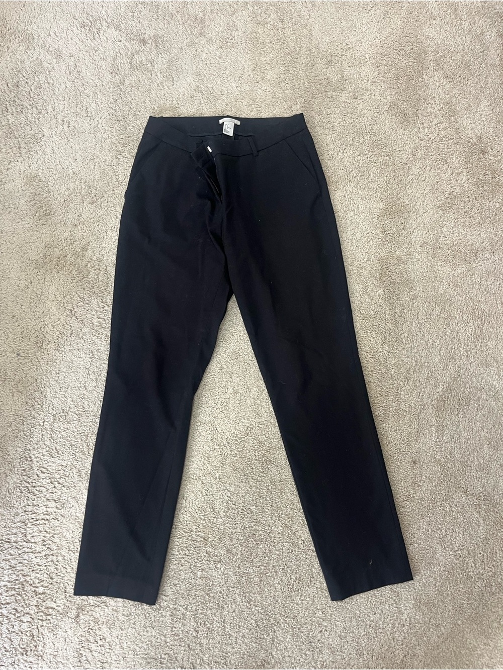 Women's Black Straight-Leg Dress Pants